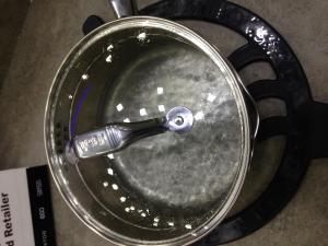 Boiling water, you can get some serious heat!